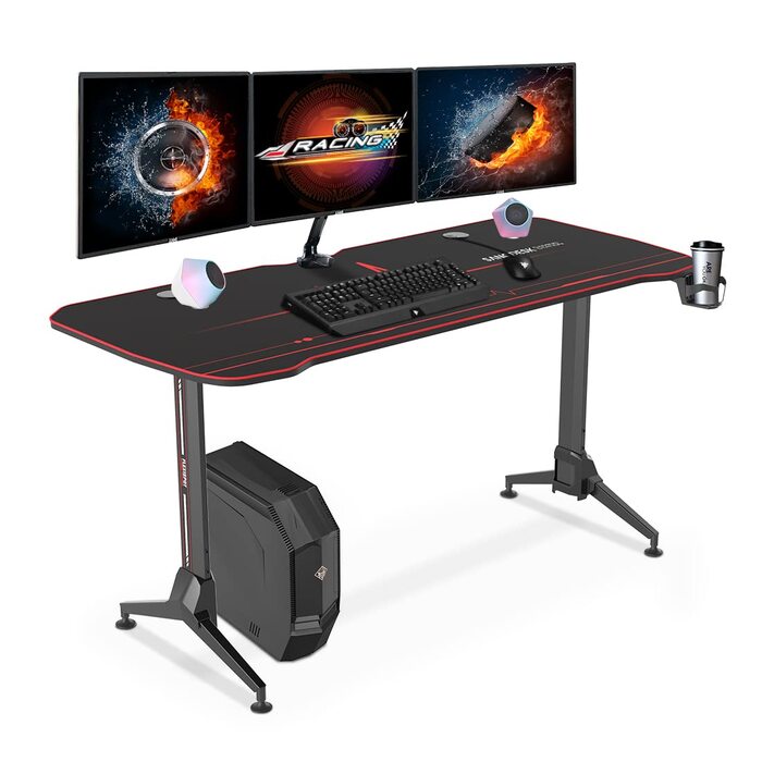 Ігровий стіл SANODESK з регулюванням висоти, 160 см, чорний