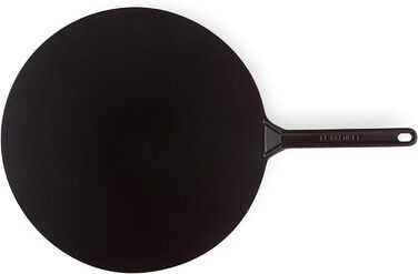 Сковорода для крепів Le Creuset з дерев'яним шпателем, чавун, діаметр 32 см, для всіх типів плит (включно з індукційними), Cerise (Вишневий)