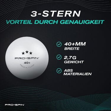 Набір ракеток для настільного тенісу PRO-SPIN преміум-ракетки, 3-зіркові м'ячі, сумка для зберігання для 2 гравців