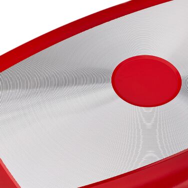 Каструля для тушкування Relaxdays з кришкою, червона