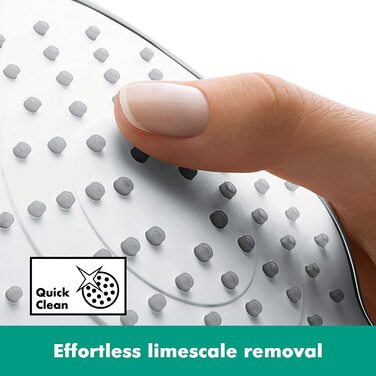 Душова лійка Hansgrohe Raindance Select S, 9 л/хв (EcoSmart), ручна, 3 режими, діаметр 120 мм, з антинакипною функцією, (Brushed Black Chrome)