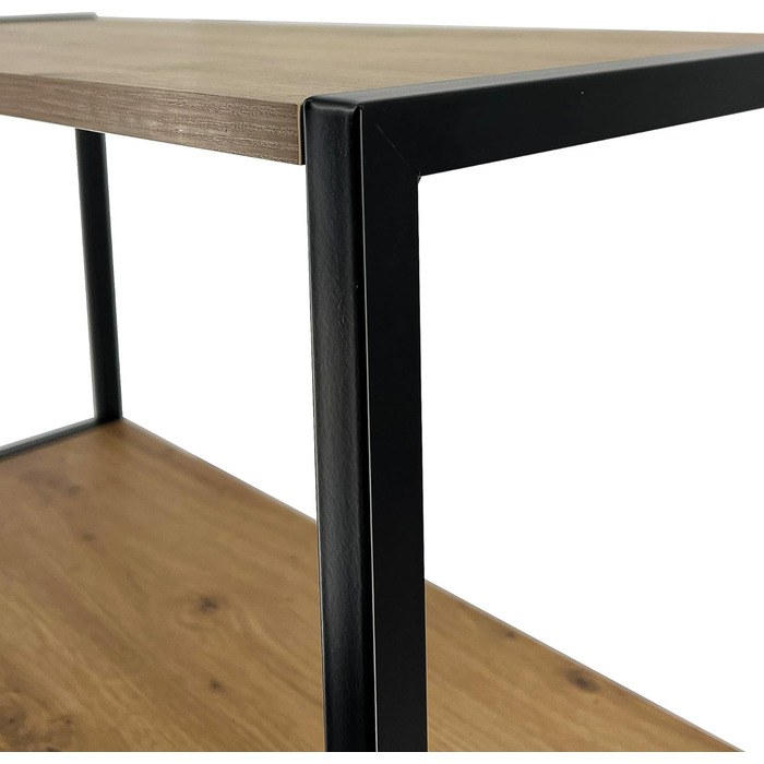 Стелаж AKORD з 6 полицями, 50 см, індустріальний стиль | Дерево/Метал | 192 x 80 x 32 см