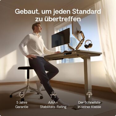 Електричний регульований стіл Desktronic HomePro 140x70 см - сірий