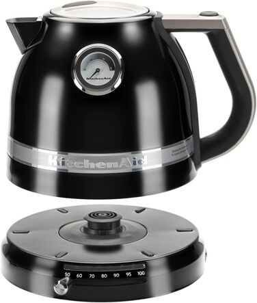 Електричний чайник KitchenAid 1.5L з регулюванням температури, фільтром від накипу та індикатором (Onyx Black)