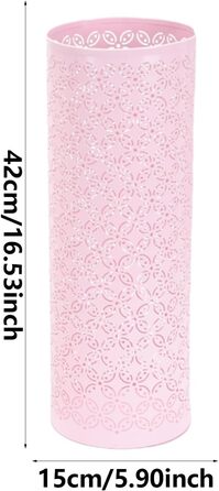 Металева підставка для парасольок Організатор для парасольок Тримач для тростин Для квартири, офісу, дому (рожевий)