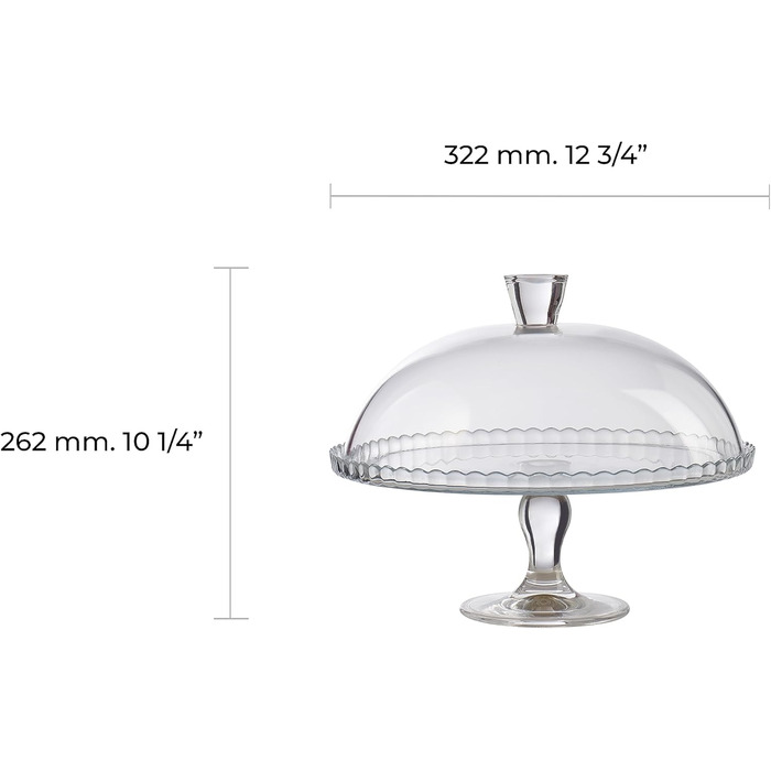Підставка для капкейків та мафінів з кришкою-куполом, сервірувальний посуд