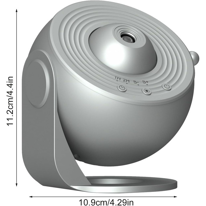 Проектор зоряного неба Planetarium Sternenprojektor: 13 в 1 LED проєктор галактики, 12 слайдів, нічник для дітей, сірий