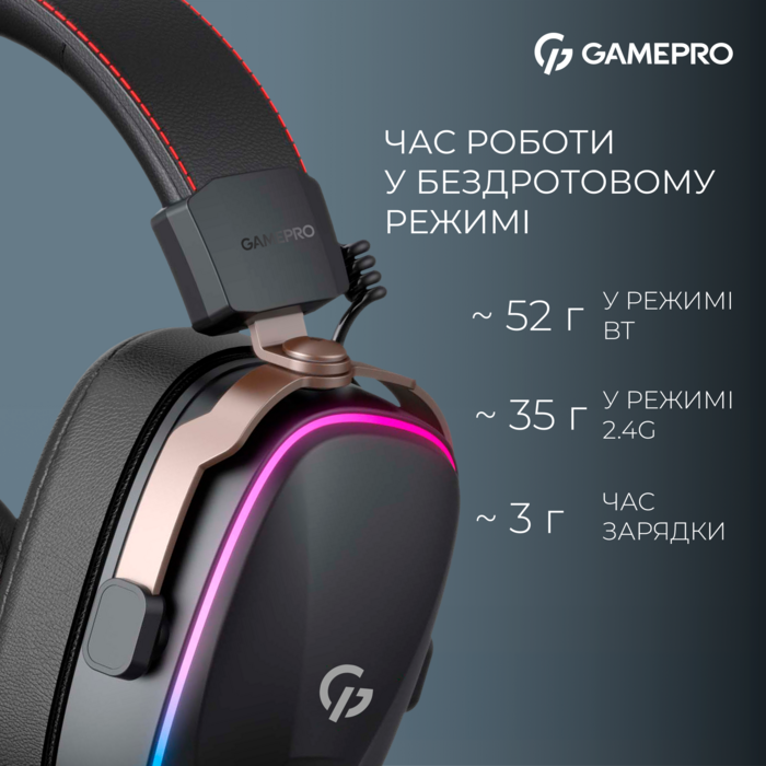 Бездротова ігрова гарнітура GamePro Asgard Valkyria (HSW249)