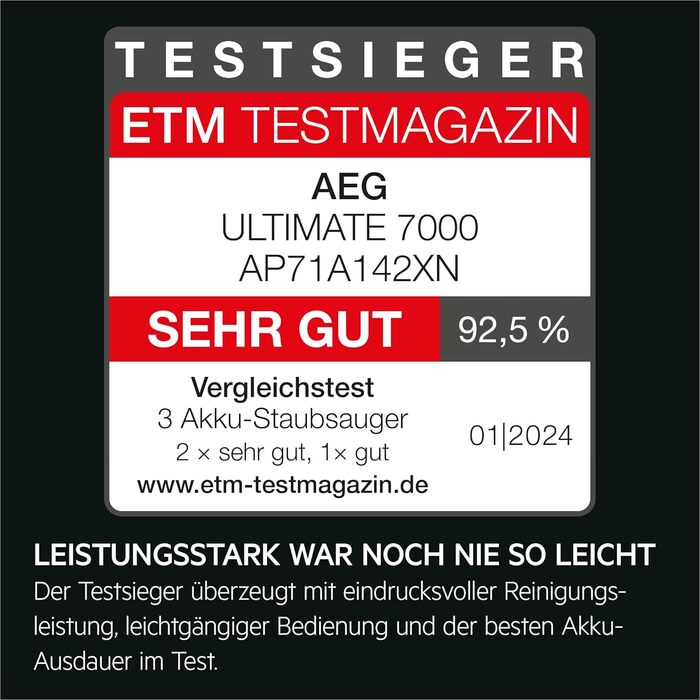 Акумуляторний пилосос AEG ÖKO AP71UB14AM: потужний, легкий, ергономічний, 2в1, сірий