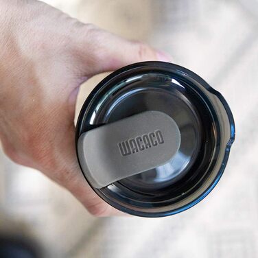 WACACO Octaroma Lungo: вакуумний термос для кави, 180 мл, сірий, з кришкою