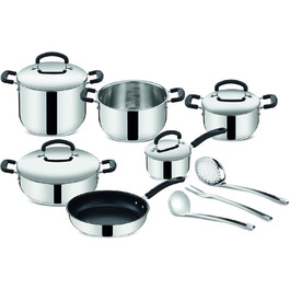 Набір каструль Lagostina Pratica з нержавіючої сталі 18/10, 13 предметів, для всіх типів плит