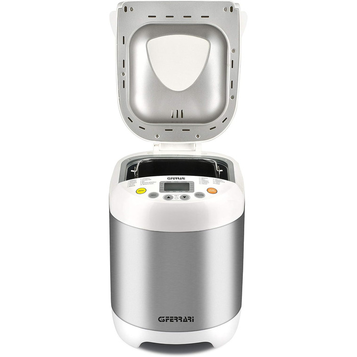 Хлібопечка G3 Ferrari Pagnotta, 550 Вт, нержавіюча сталь, 19 програм, срібно-білий колір