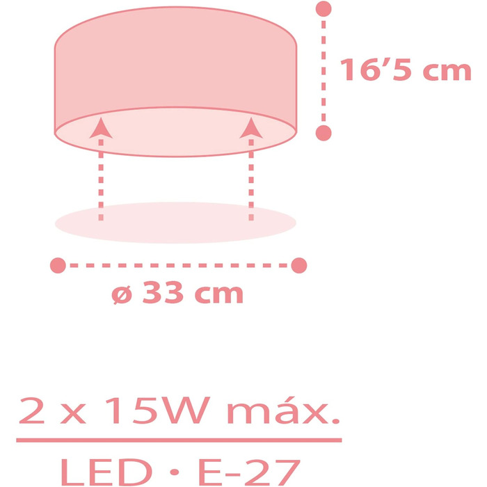 Стельовий світильник Dalber дитяча кімната, стельовий світильник для дітей Star Light зірки рожевий, стельовий світильник дитяча кімната, 82216S, E27