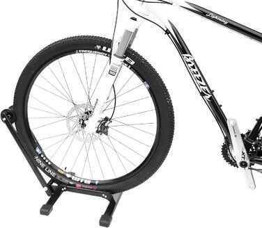 Кріплення для велосипеда WELLGRO - для переднього або заднього колеса, сталеве, чорне, складне для економії місця, 2 шт.