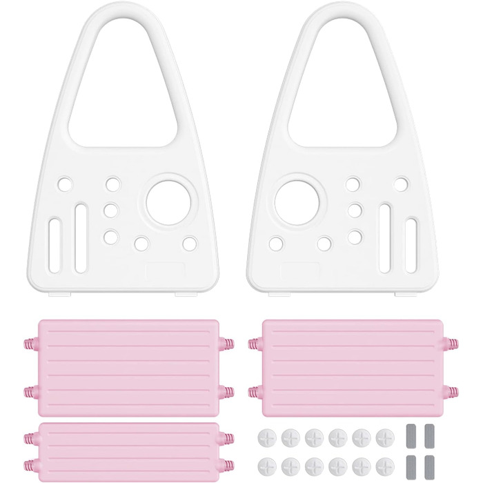 Тритх-стілець для дітей LZQ Kinder Tritthocker: 2 сходинки, піраміда, антиковзкий, пластик, рожевий (2-5 років)