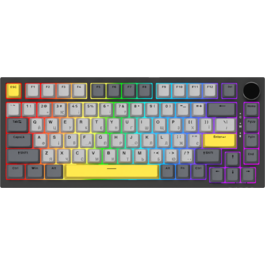 Дротова механічна клавіатура Ajazz AK820 Sea Salt Switch Black (AK820-SS-BGY)