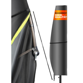 Чохол для парасольки Menz, 2-4 м, 420D Oxford, водонепроникний, UV-стійкий, вітростійкий, для саду (Антрацит, 265x40/70/50 см)