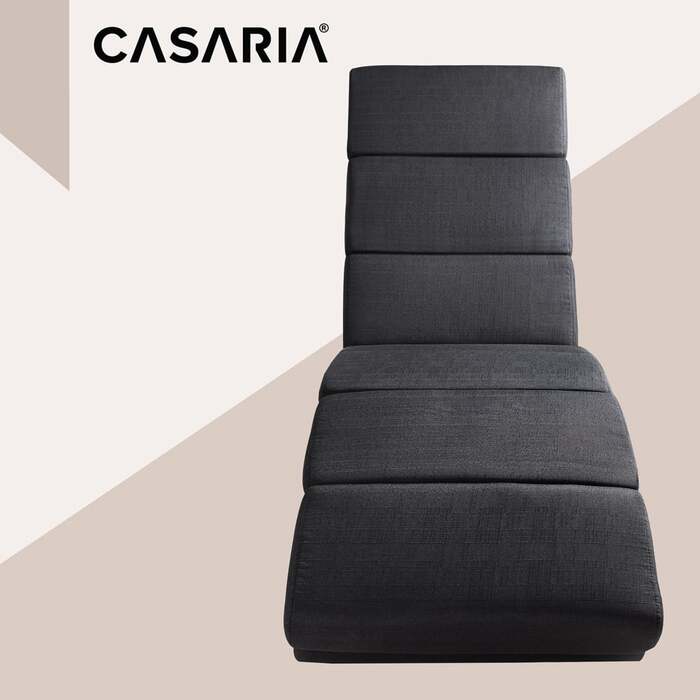 Шезлонг London anthracite з функцією масажу та підігріву