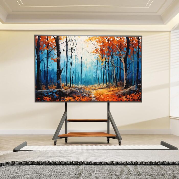 Стійка для телевізора Boden 65-100 дюймів з поличкою, чорна, VESA 800x600, модель VC-Z1188