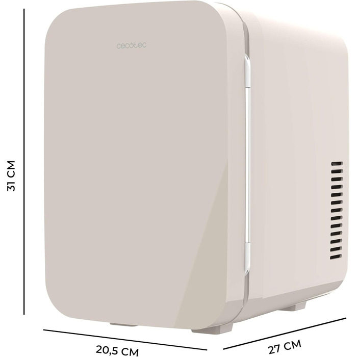 Міні-холодильник Cecotec Bolero MiniColing 6 л, бежевий, 12-220 В, автомобіль/караван, функція охолодження/обігріву