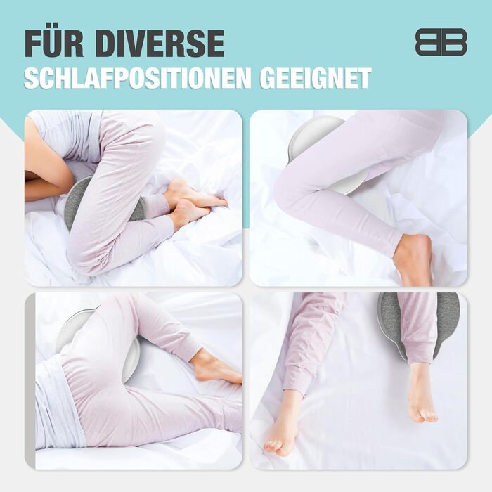 Підтримка для колін та ніг BACK BODYGUARD для тих, хто спить на боці - подушка для ніг та колін з чохлом - подушка для підтримки тіла для дорослих