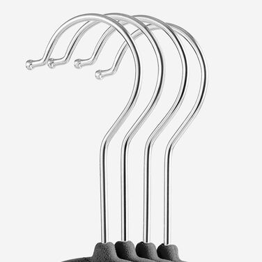 Плечики для одягу Yaheetech, 100 шт. - плечики для костюмів, ручки на 360°, неслизька поверхня, сірі