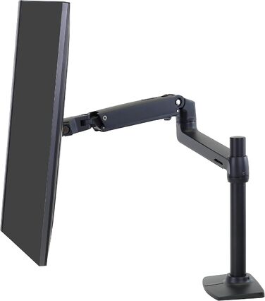 Кріплення для монітора Ergotron LX з регулюванням висоти, чорний (для моніторів до 34 дюймів, 10 років гарантії)
