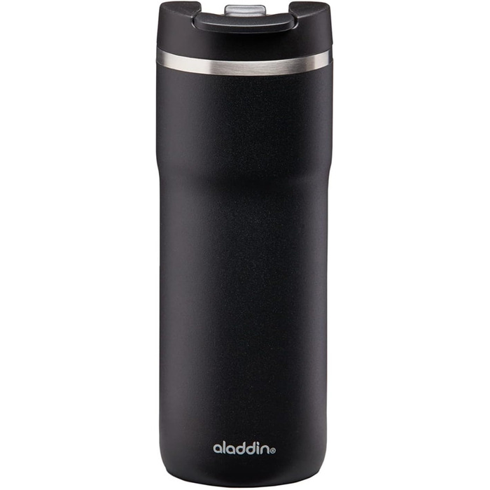 Термокружка Aladdin Barista Java Thermavac 0.47L Lava Black - Зберігає тепло 4 години, не протікає, з нержавіючої сталі, BPA Free, для кави з собою