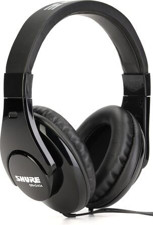 Навушники-вкладиші Shure SRH240A-BK-EFS, шумозаглушення, сильні баси, чисті високі частоти, чорний