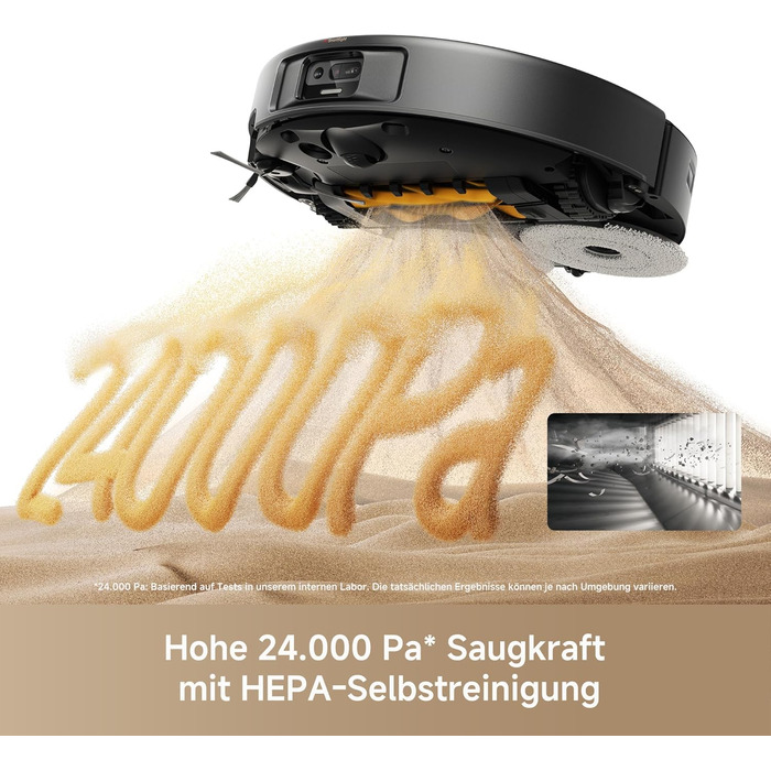 Робот-пилосос Mova P50s Ultra з мокрою прибиранням, 19000 Па, гаряча вода, самоочищення, LDS-навігація, RGB AI, LED-датчики, автоматичне порожнення та заправка