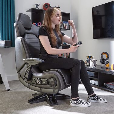 Ігрове крісло X Rocker Evo Elite 4.1 Neo Motion Bluetooth з вібрацією чорне