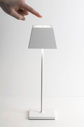 LED-лампа настільна ROSSINI ILLUMINAZIONE Siesta з USB, сенсорне управління, диммування, IP54, для внутрішнього та зовнішнього використання, 37 см, 2.2 Вт, тепле світло 2700K, 200 lm, 9 годин роботи (Чорний)