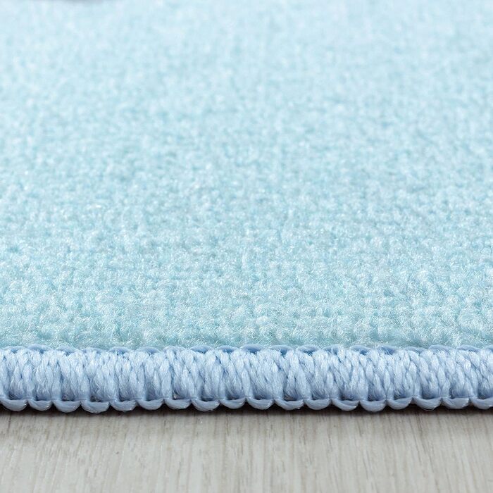 Дитячий килимок Carpetsale24 миється ігровий килимок, нековзний милий Зоряний візерунок, килим для хлопчиків і дівчаток, прямокутної форми, для дитячої, дитячої або ігрової кімнат, Розмір (160 х 230 см, синій)