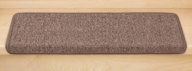 Набір килимків для сходів Metzker Ariston 15 шт.  прямокутних, світло-коричневі