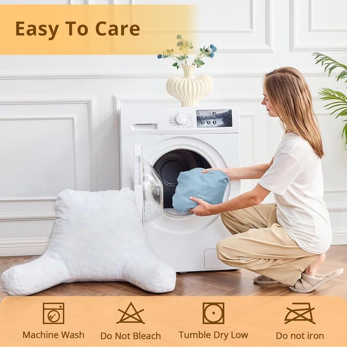 Підкуштунок Sasttie з велюровою спинкою, подушка для підтримки спини для дорослих з підлокітниками, для читання в ліжку, на дивані, на підлозі, в гуртожитку.