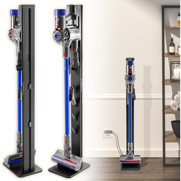 Підставка для пилососа RICOO SH002 для Dyson V6-V15, висота 1280 мм, Чорна