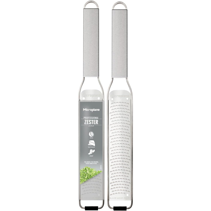 Мікроплан NEUE Professional Serie GROBE Klinge: професійна тертка з великою лезою з нержавіючої сталі | Елегантний дизайн | Для твердого сиру, моркви, кокосу, горіхів, шоколаду, імбиру та часнику | Виготовлена в США