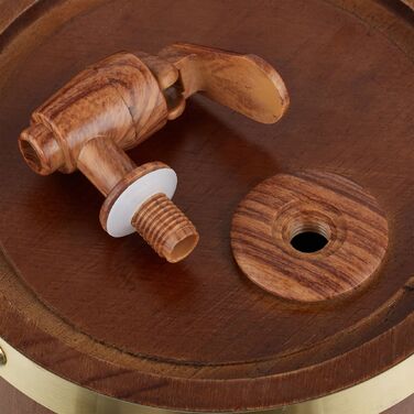 Дерев'яна бочка Relaxdays, об'єм 2,2 літра