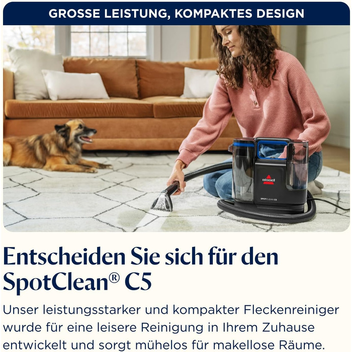 Портативний мийник для килимів Bissell SpotClean C5: для дому, авто, човнів та диванів