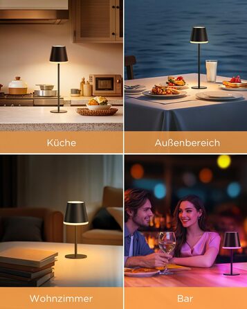 LED-лампа NIBSHOOM настільна бездротова диммируемая, 5200mAh, RGB, IP54, 2 шт.