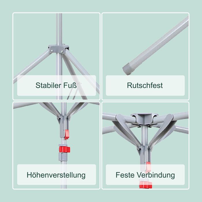 Підставка для білизни Relaxdays, розкладна