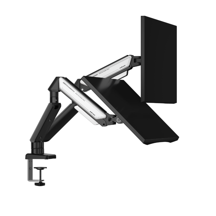 Настільне кріплення для монітора Anda Seat Stealth II Duo 17’’-32’’ Black & White