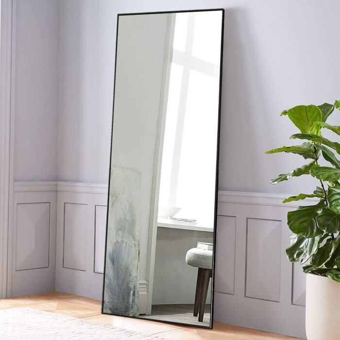 Новий тип 163x54 см дзеркало в повний зріст підлогове дзеркало дзеркало велике настінне дзеркало з підставкою для стояння або притулення до стіни, бо