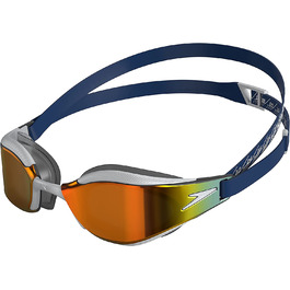 Дитячі плавальні окуляри Speedo унісекс Fastskin Hyper Elite Mirror Junior, сині, один розмір підходить всім