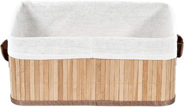 Бамбуковий кошик для білизни знімним мішком - стильний органайзер для ванної, спальні або пральні, декоративне зберігання в стилі SPA (природний, прямокутний)