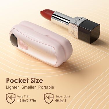 Електричні грілки для рук 2 шт. з акумулятором 6000mAh, 5 режимів нагріву, USB, для кемпінгу, подарунок для жінок та чоловіків (Рожевий)