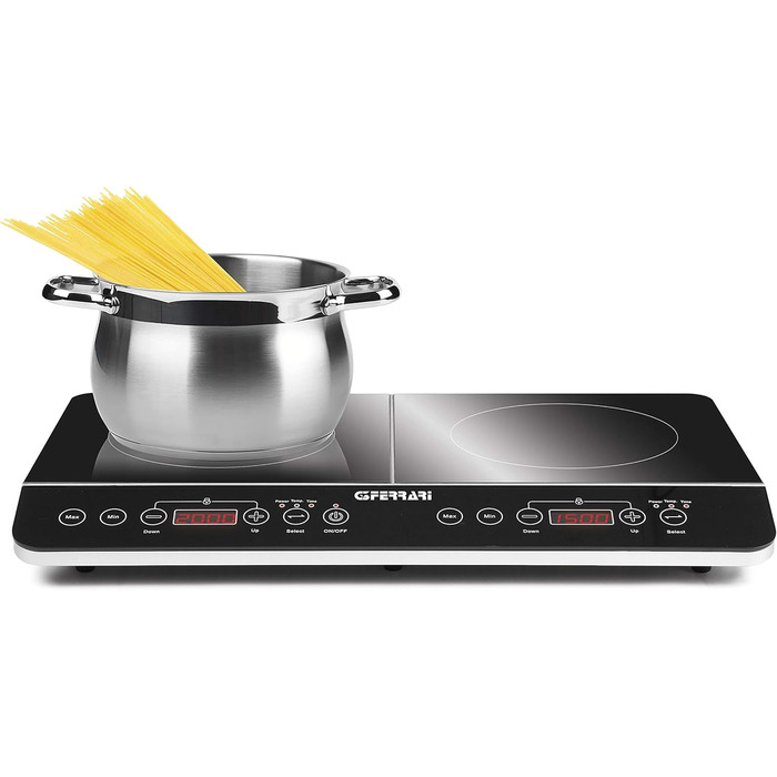 Індидукційна плитка G3 Ferrari Energy, 2000W з цифровим дисплеєм, регулюванням температури, таймером та функцією легкого очищення
