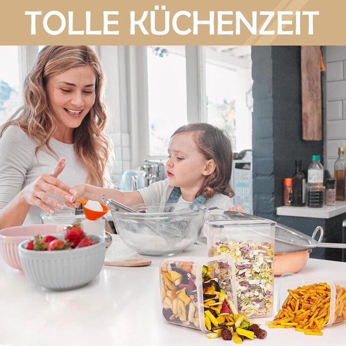 Набори контейнерів для зберігання CALIYO з кришкою, 24 шт. - герметичні, для продуктів, BPA Free