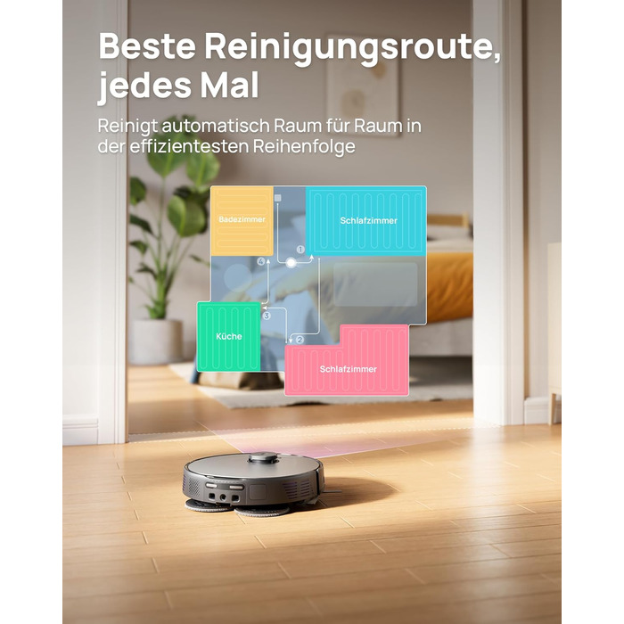 Робот-пилосос 3i P10 Ultra S з вологою ганчіркою, станція самостійного очищення, 18000 Па, для прибирання кутів, миття та сушіння, самостійне очищення та заправка, знімний моп, чорний