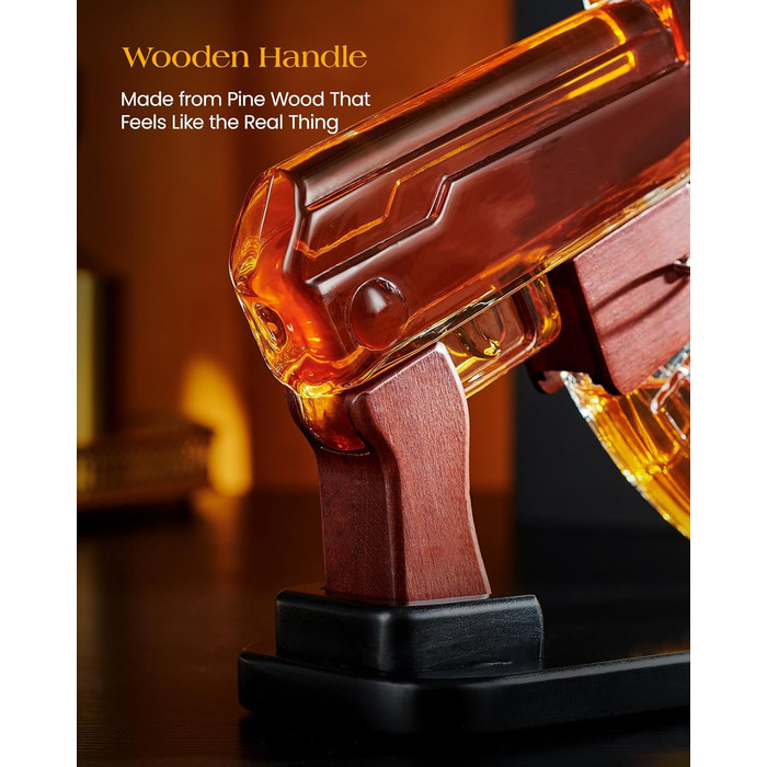 Набір для віскі Kollea: декантир та дозатор, 190 мл + 520 мл, унікальний подарунок для чоловіків